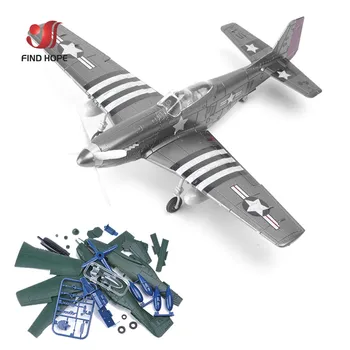 1/48 4D 무스탕 P-51 전투기의 조립하는 모델이 세계 대전의 퍼즐 비행기 항공기 컬렉션은 현장 Sandpan 게임이 모형 장난감