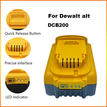 100%원래에 대한 DeWalt 배터리 18V20V6AH6000mAh 재충전용 전력 공구 건전지 LED 를 가진 리튬 이온 DCB205DCB204-2DCB206