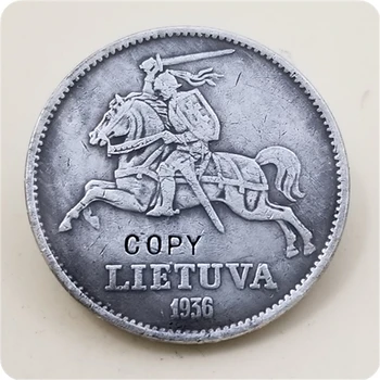 1936 년에 리투아니아는 10Litu(Vytautas)사본 코 