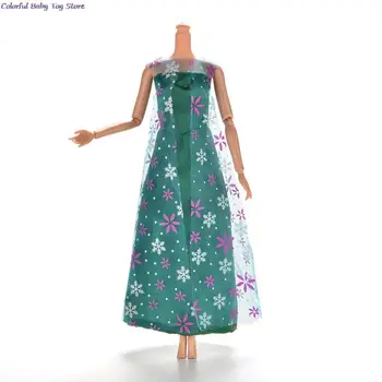 1pc 한 요정 공주 드레스 엘사에 대한 아이스 여왕은 웨딩 파티 드레스 의상을 위해 인형 드레스