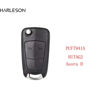 2 버튼 433MHz PCF7941A 원격 플립 열쇠 Opel Astra H Zafira B2004-2013 736-743-A13.149.658 진짜 중요한 표시