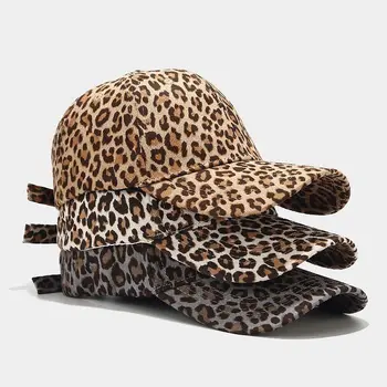 2020 년 조정가능한 표범 인쇄 야구 모자 여자 남자의 모자 브랜드는 태양 해변을 봄 여름 여성 Cap 여행 옥외 모자 선물