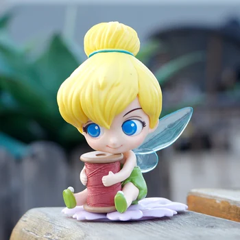 2022 새로운 9cm Q Posket sweetiny 신데렐라의 앨리스 팅커벨 PVC 귀여운 애니메이션 인형이 소장 모델을 장난감일 크리스마스 선물