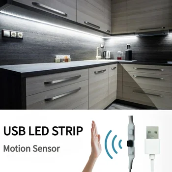 5V USB LED 스트립과 함께 손을 쓸어/인간의 모션 센서 1M2M3M5M 빛 테이프 훈장을 위한 리본을 TV 실 주방
