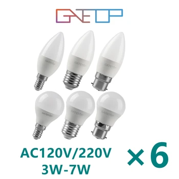 6 개의 LED 전구 에너지 효율 G45C37E14E27/B22 3W5W6W7W AC230V AC110V Led 골프 전구 램프 장식