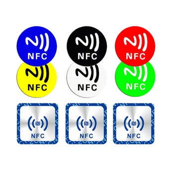 6pcs NFC Ntag213Ntag215Ntag216 꼬리표 스티커를 배지 뷰 213 13.56MHz 보편적인 상표 RFID 토큰 순찰 초경량