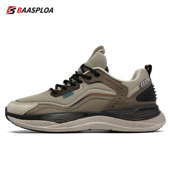 Baasploa 남자의 신발을 실행하는 새로운 패션이 라이 스포츠 신발 남성에 대한 통기성 메쉬 스니커즈는 캐주얼 비 미끄러짐 무료배송
