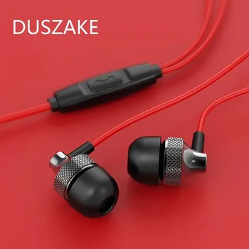 Duszake 베이스 사운드를 이어폰에서 귀 스포츠 이어폰을 가진 마이크 테 IPhone Samsung 헤드셋 폰을 드 Ouvido 이 MP3