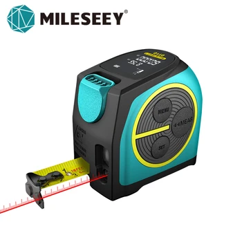 Mileseey 디지털 방식으로 레이저 거리 측정기와 레이저 측정 테이프 2 1LCD 디스플레이를 가진 디지털 방식으로 레이저 Tape M