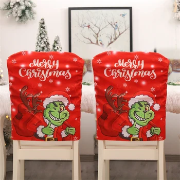Navidad2022 년 새해 2023 크리스마스 선물 세트 의자 커버를 장식 크리스마스 장식 창의적인 크리스마스 장식한 집 Noel 르