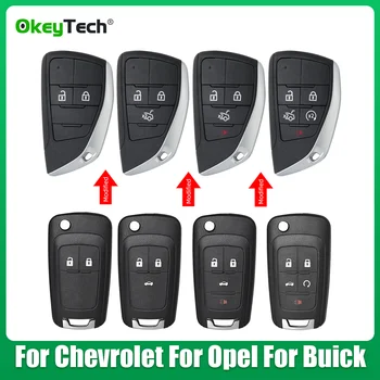 OkeyTech 수정 2/3/4/5 에 버튼 Chevrolet Cruze Epica 카마 Opel Vauxhall 뷰익 먼 중요한 포탄 케이스 포경 블레이드