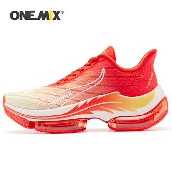 ONEMIX 원 2023 새로운 두꺼운창 신발을 실행 남자 에어 쿠션을 운동화를 통기성 메쉬 여름 여성 스포츠 워킹화
