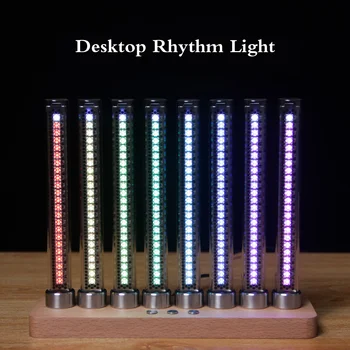 RGB 픽업 수준의 빛이스 리듬 램프의 오디오 음악 스펙트럼을 장식 가정 준 발광 튜브 남자친구의 선물 소리 분위기 LED