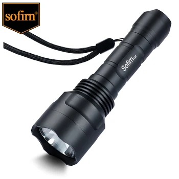 Sofirn C8T 전술한 강력한 LED 플래쉬 등 18650XPL HI1310lm 토치 빛 램프 휴대용 Lanterna
