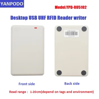 Yanpodo 음-RU5102UHF 데스크탑 USB RFID Reader Writer ISO18000-6C 에 대한 액세스 제어 시스템 소프트웨어 무료 데모