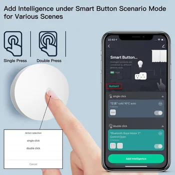 Zigbee3.0 스마트 버튼 현장치에 무선 원격 제어 키 컨트롤러 Multi-장면을 연결 손잡이를 통해 스마트 생활 Tuya 게이트웨이