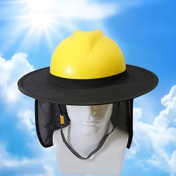 건설이 안전 사려깊은 모 목 쉴드 헬멧 일요일 그늘 그 반사 스트라이프 키트는 여름 태양 보호지 햇볕
