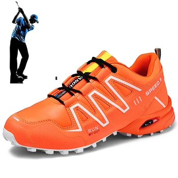 남자 골프 신발 브랜드 편안한 골프화 옥외 반대로-미끄럼 골프 신발이 큰 남자의 피트니스 신발