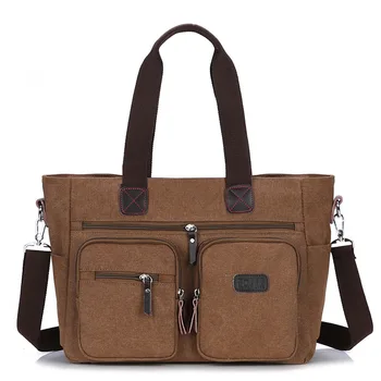 남자 캔버스 서류 여행 가방을 가방이래 어깨 끈달린 가방 핸드백 큰 캐주얼 비즈니스 노트북 가방 XA506F