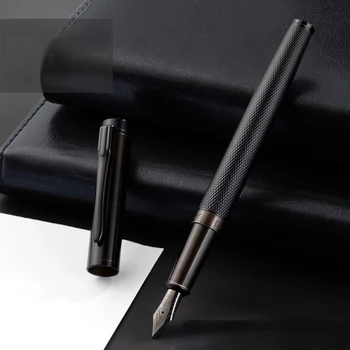 럭셔리 시리즈 80 섬유 Black 만년필 추가 잘 0.8mm 펜촉 쓰기