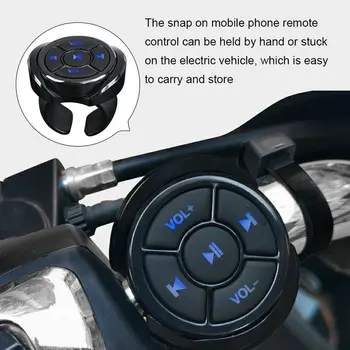 무선 블루투스 미디어 버튼을 리모트 컨트롤러 자동차 오토바이 자전거 핸들 MP3 플레이 IOS 안드로이드 휴대 전화 태블릿