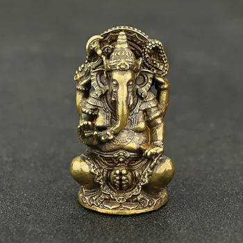 미니티 고급장교 코끼리 동상 포켓 인도 태국 코끼리 하나님이 그 조각 홈 오피스 데스크 장식 장식 선물