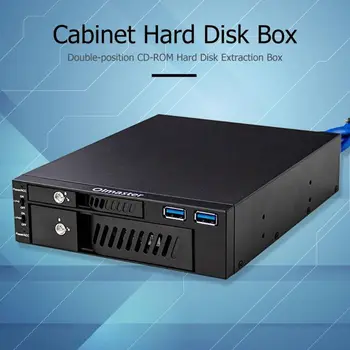 미스터-6203 2.5/3.5 인치 내부 HDD 를 SSD 상자 이중 USB 광학 드라이브 모바일 랙 Station 하드 디스크 인클로저를 위한 데스크탑 PC Com