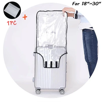 방진 두껍게 투명한 PVC 수화물 보 명확한 덮개 여행용 케이스 방수 여행 가방을 커버 여행 가방 보호 커버