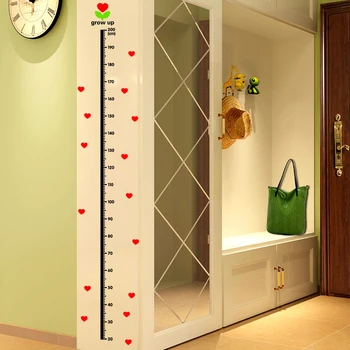 사랑의 높이를 측정하 벽 스티커 홈 DIY 간단한 차트 통치자 훈장을 위한 객실 벽 벽 예술 20-200cm