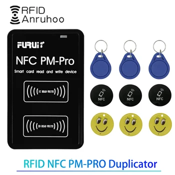 새로운 NFC 프로 RFID 스마트 칩을 복사기 IC/ID 키 리더 125Khz T5577 기장 카드 Writer13.56Mhz 는 중앙 관리 콘솔에서 얻을 수도는 토큰 디코딩 Clone 복사기