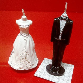 시뮬레이션 웨딩 드레스 양초,신부,신랑을 초,창조적 인 휴식을 위해 파티를 발렌타인 데이
