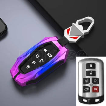 아연 합금 자동차 키를 케이스 덮개를 위한 Toyota 시에나 2011-2020 키 타코마 스마 열쇠가 없는 원격 키 체인 보호자 6 버튼 키 가방
