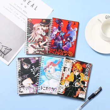 악마의 슬레이어 스케치북 애니메이션 노트북의 스케줄 문구학교 공급 고정 귀 Journal Note 책 Kamado Nezuko