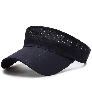 여름 숨기 일자 남자 여자 조정가능한 바이저 UV Protection 최고 빈 솔리드 스포츠를 실행하는 테니스 선스크린 모자 모자