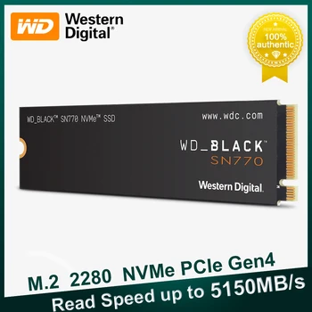 웨스턴 디지털 WD_BLACK SN770Pcie SSD2TB1TB500G 내부 게이밍 솔리드 스테이트 드라이브 Gen4PCIe M.2 2280 최대 5150MB/s For PC