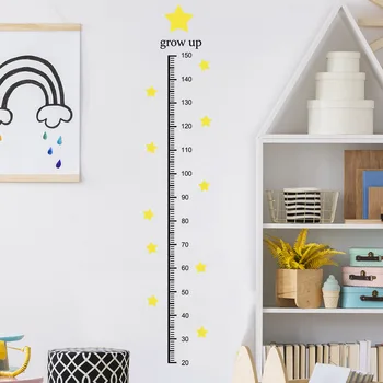 이동식 높이를 측정하는 스티커를 위한 아이 방을 유치원 벽 장식 Self-adhesive PVC 비닐 벽 침실 가정 장식