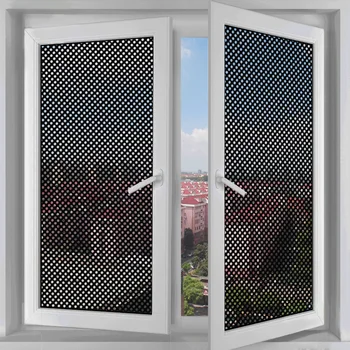 자기 접착성 유리 창을 스티커 메시 영화 검은색 점으로 양산 반대로 UV 개인 정보 보호 창의 스티커를 하나의 방법으로 유리 필름