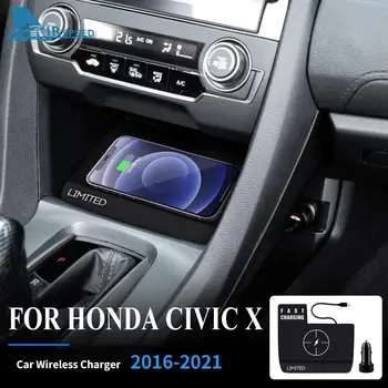 자동차 무선 충전기 위해 혼다 시빅 X2016-2021 빨리 휴대 전화 충전 홀더를 가진 15W 충전 충전기를 위한 보드 액세서리