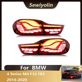 자동차 부속품 Led 꼬리 빛 BMW M4 4 시리즈 F32f82 대 2,014 에서 2,020 사이 플러그 앤 플레이 애니메이션 DRL 신호 운전광 램프