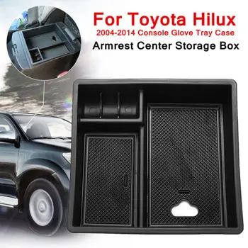차 중앙 콘솔 팔걸이 저장 상자를 위한 트레이 Toyota Hilux VIGO Fortuner 이노 2005-2014 팔걸이터 저장 상자