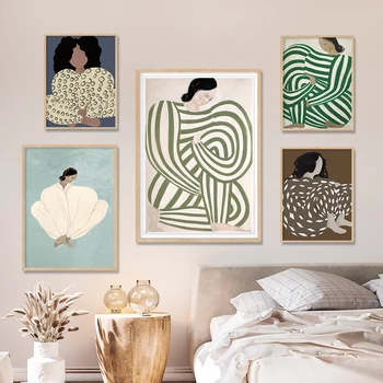 추상적인 소피아 Lind 디 라인 현대적인 포스터 캔버스에 그림 벽 예술 사진을 인쇄 거실 인테리어 홈