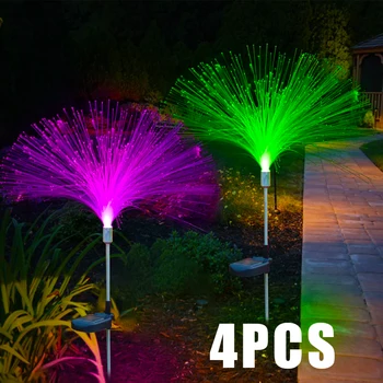 태양광 조명 LED 옥외 정원 훈장 잔디밭 빛 7 색상 변경을 방수 통로 태양 램프