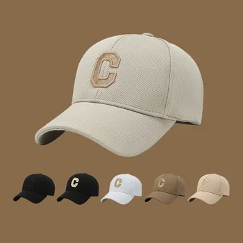 패션 C 자 자수 조절 가능한 야구 모자를 고품질 여성과 남성 패션 스포츠 모자 면 성인 여름의 태양은 모자