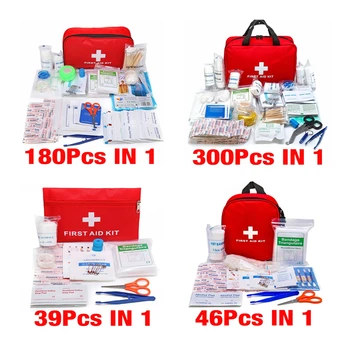 편리한 가구 응급 처치 키트로 표시된 구획외 여행 휴대용 생존 키트 시리즈의 스포츠맨명의학전공 가방
